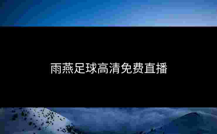雨燕足球高清免费直播